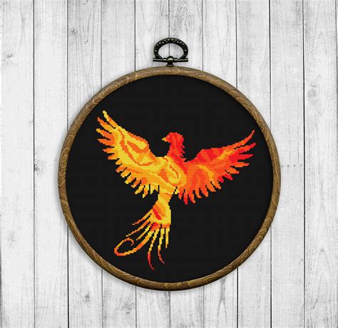 phoenix cross stitch pattern|phoenix counted cross stitch.